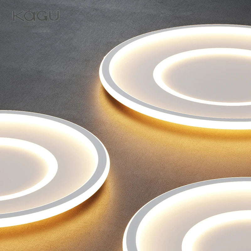 Afralia™ Modern Black & White LED Ceiling Chandelier for Home Decoration