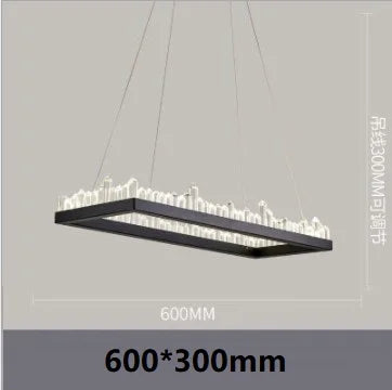 Afralia™ Crystal LED Pendant Lights: Modern Gold Black Industrial Lamp for Stylish Illumination