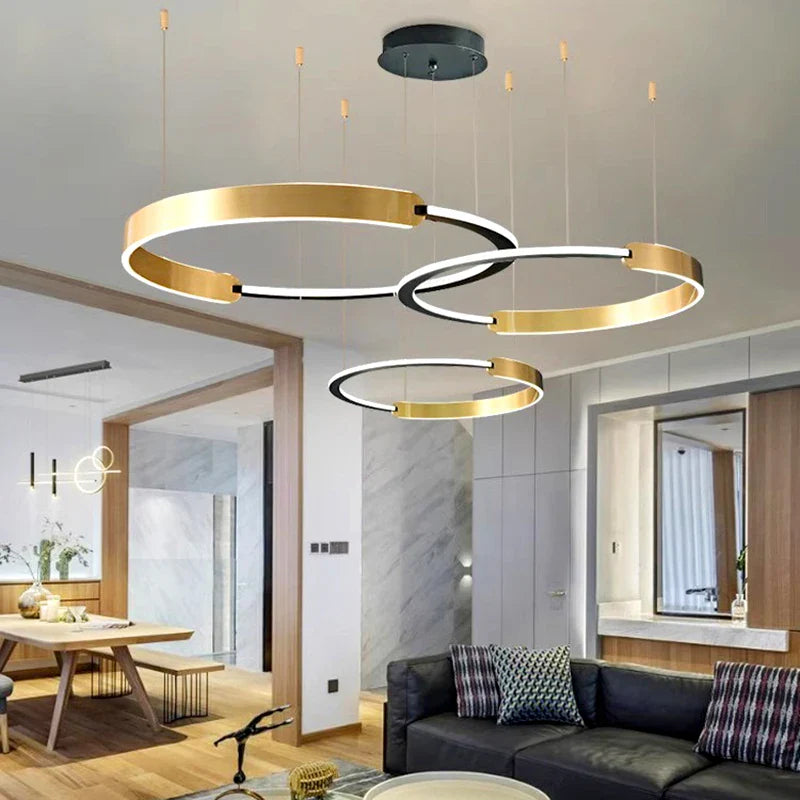 Afralia™ Modern Indoor Pendant Chandeliers for Dining Room and Living Room