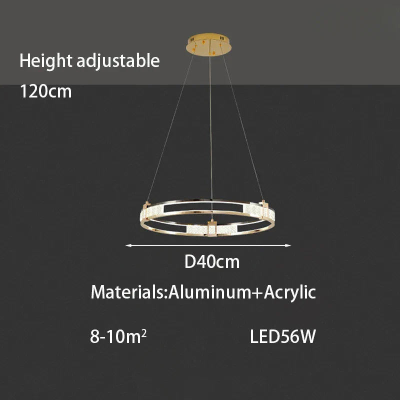 Afralia™ Crystal LED Chandelier for Home Lighting Decoration