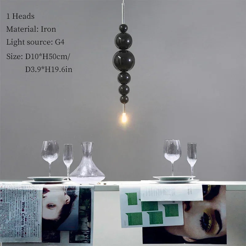 Afralia™ Moon Tears Black Chandelier for Luxury Living Room, Restaurant, Large Dining Table