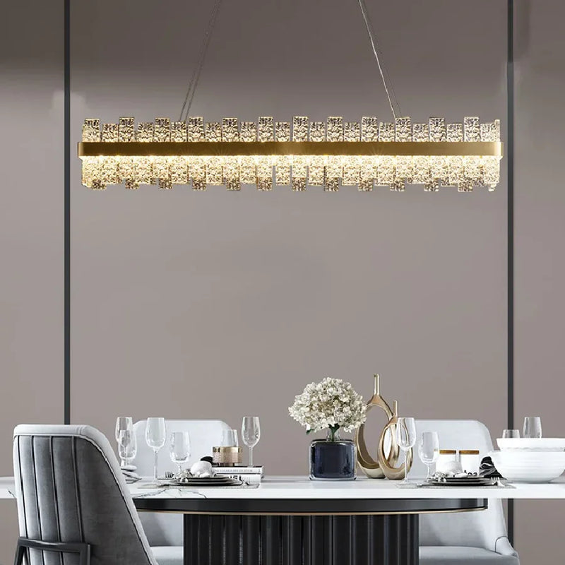 Afralia™ Modern Glass Ceiling Chandelier for Dining & Living Room - Round Pendant Lighting