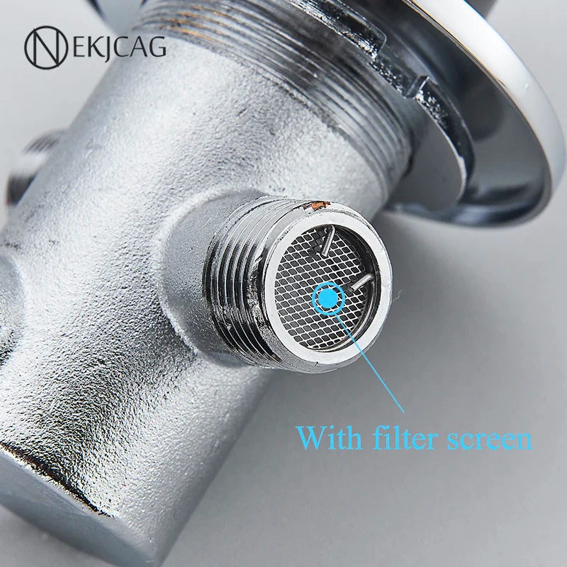 Afralia™ Thermostatic Brass Kitchen & Bathroom Mixing Valve Faucet for Cold and Hot Water