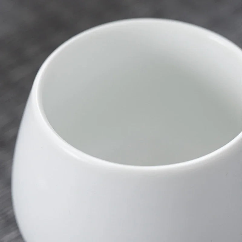 Afralia™ Ceramic KungFu Tea Cup Small Coffee Cups Porcelain Teacup Pottery Water Cup