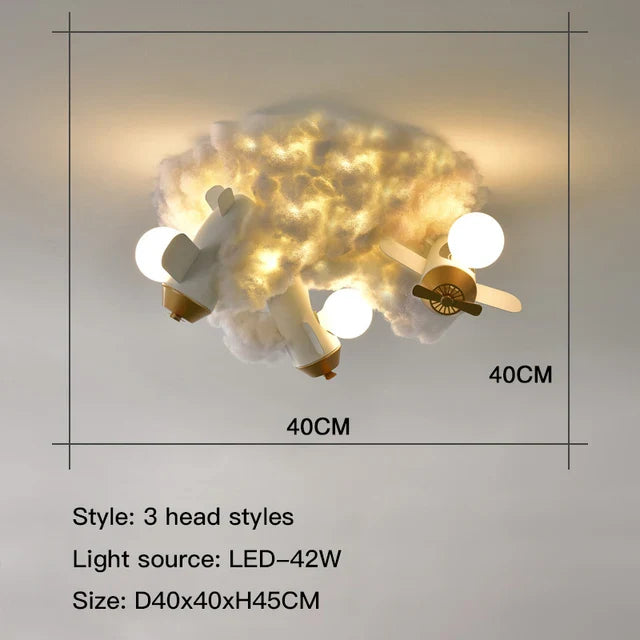 Afralia™ Rocket Kids LED Pendant Light: Creative Jet Chandelier for Children's Bedroom.