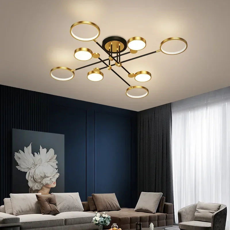 Afralia™ Modern LED Ceiling Chandelier - Luxury Aluminum Ceiling Lights