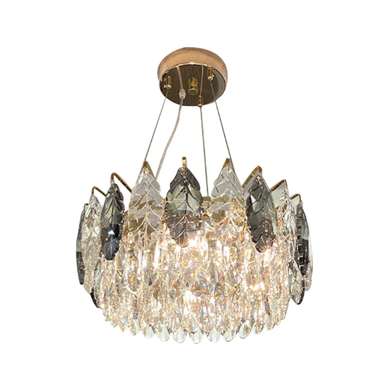 Afralia™ Crystal Chandelier: Luxury Modern Lighting for Living Room, Bedroom, Kitchen