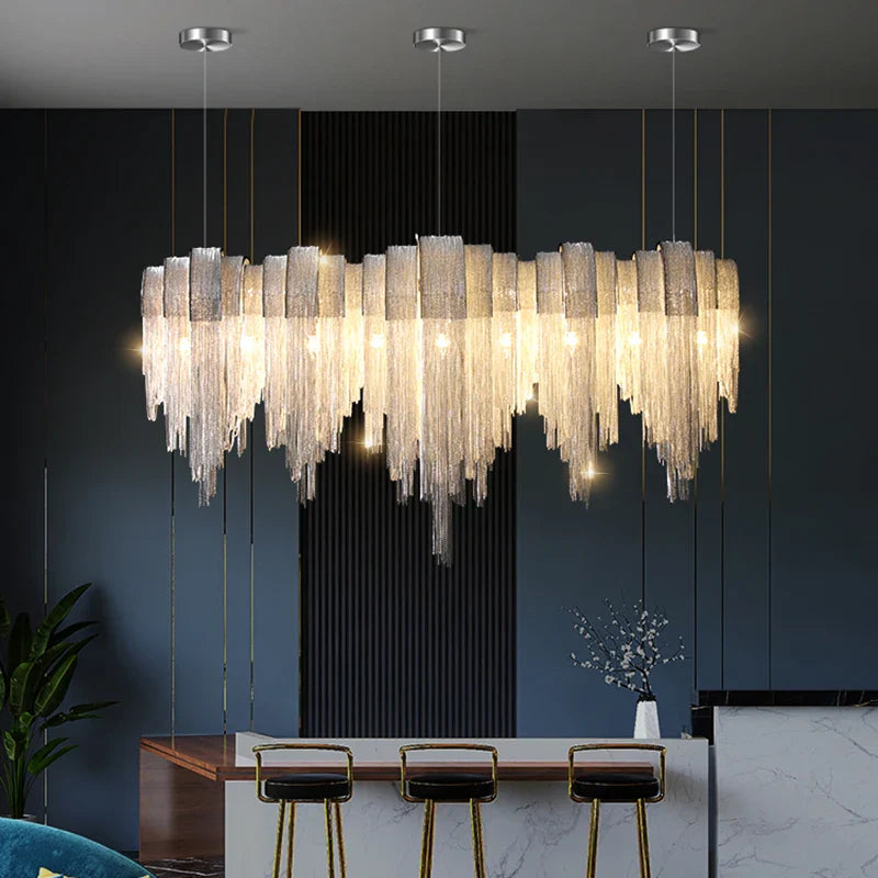 Afralia™ Modern Pendant Chandeliers Dining Room Hanging Ceiling Lamps Indoor Lighting