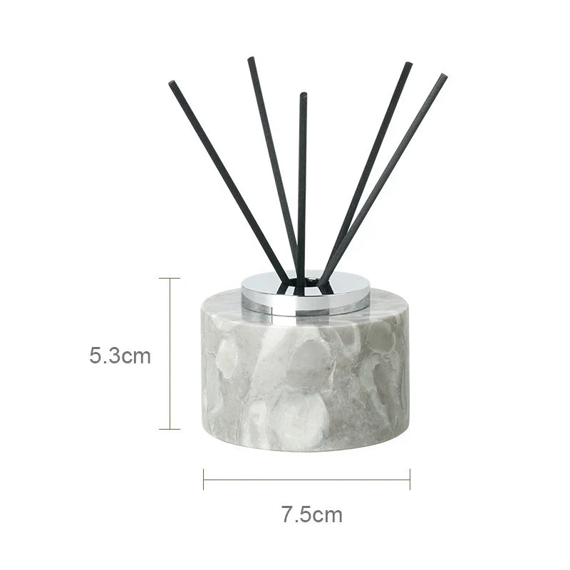 Afralia™ Marble Bathroom Accessories Set - Soap Dispenser, Toothbrush Holder, Cup, Toilet Brush