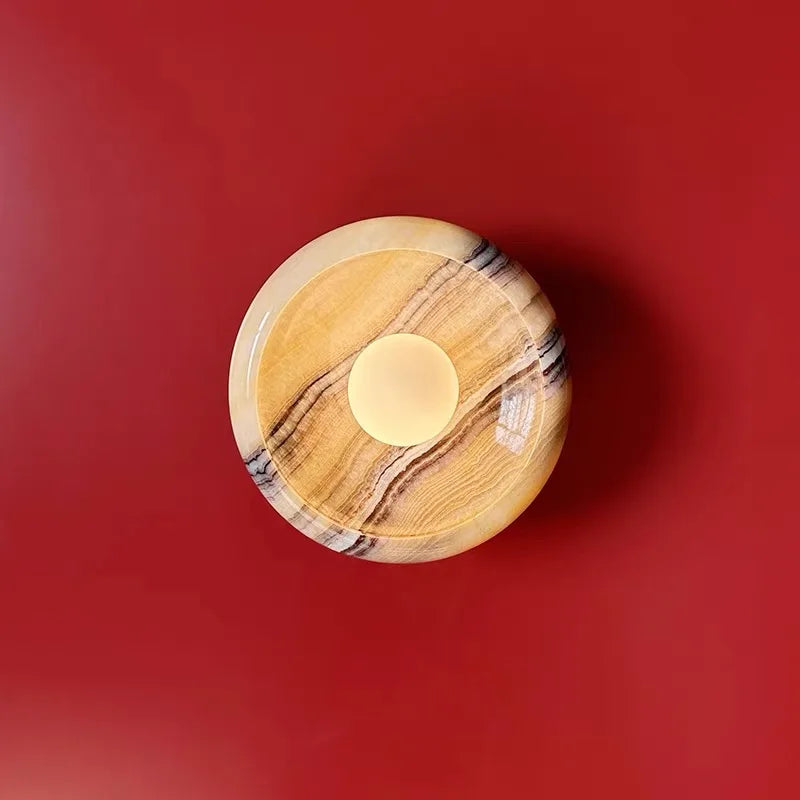 Afralia™ Nordic Jade Wall Sconce Luxury Light Fixture Stone