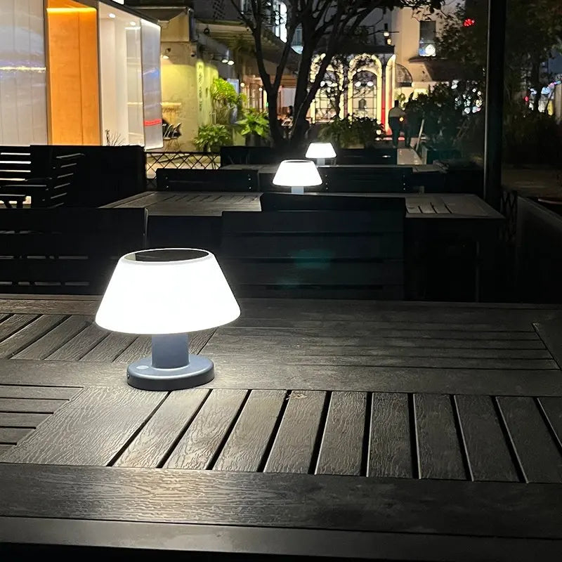 Afralia™ Solar Table Lamp: Rechargeable Modern Outdoor LED Light for Home Garden Decor