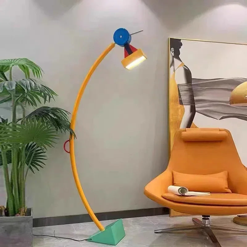 Afralia™ Colorful Cartoon LED Floor Lamp for Living Room Bedroom Indoor Decor Lighting