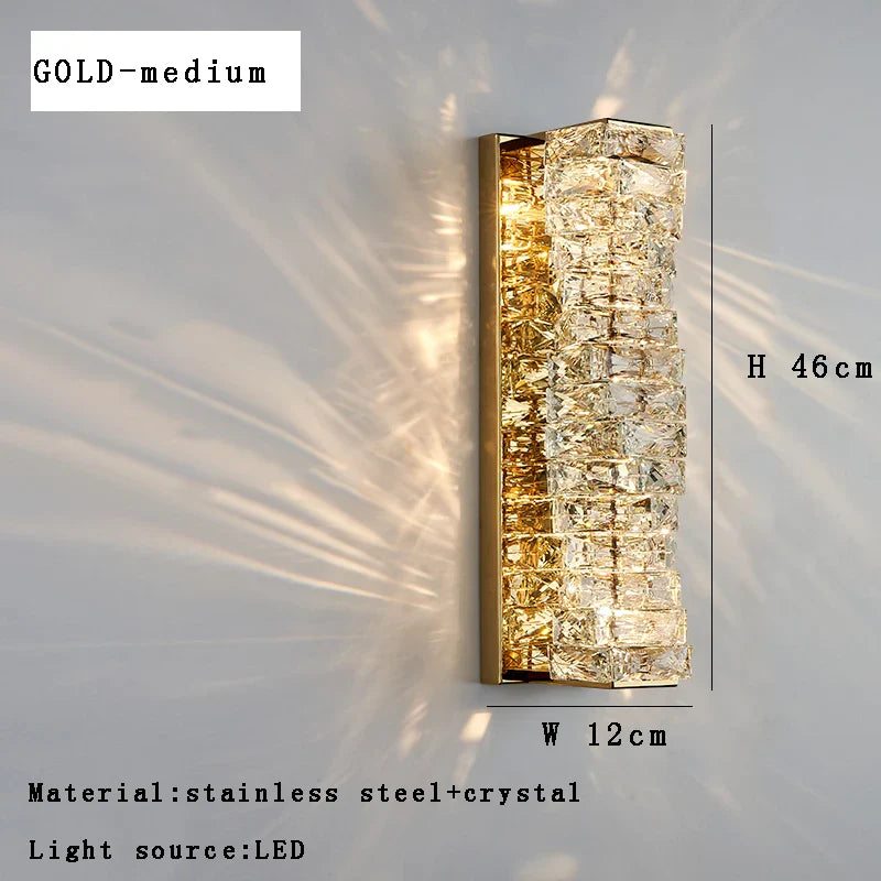 Afralia™ Crystal Wall Sconce Lamps: Luxury Indoor Wall Lights for Modern Room Decor & Bedside Lighting.