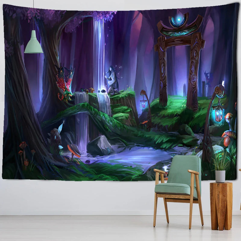 Afralia™ Jungle Animal Tapestry Wall Hanging: Bohemian Style Home Decor & Children's Room Art