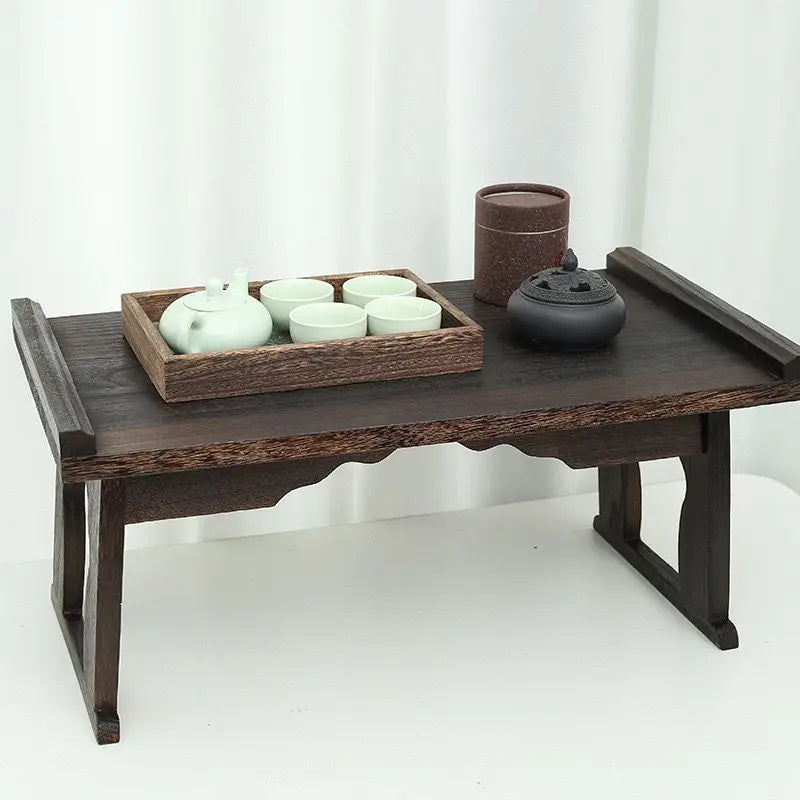 Afralia™ Antique Chinese Style Solid Wood Table for Hanfu Shoots & Tea Time