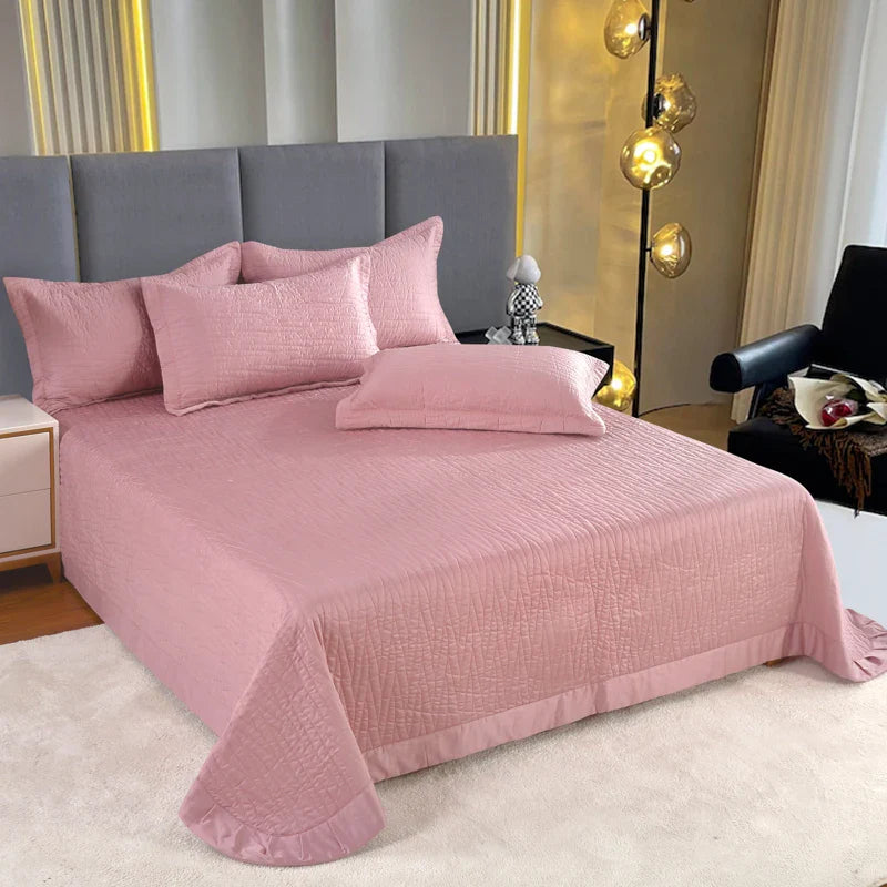Afralia™ Egyptian Cotton Quilt Set: Luxury European Style Bedding Set