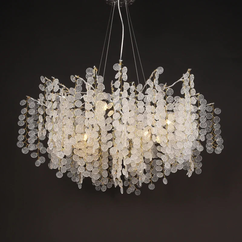 Afralia™ Crystal Pendant Chandelier: Elegant Lighting Fixture for Home, Dining Room, and Hotel