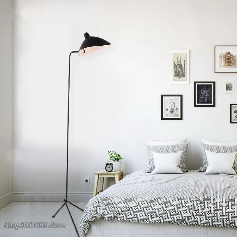 Afralia™ Spider Serge Mouille Industrial LED Floor Lamp for Bedroom Living Room