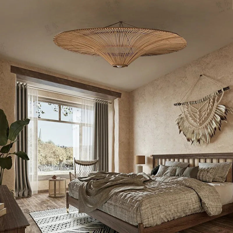 Afralia™ Nordic Rattan Chandelier: Stylish Wicker Lighting for Home Décor