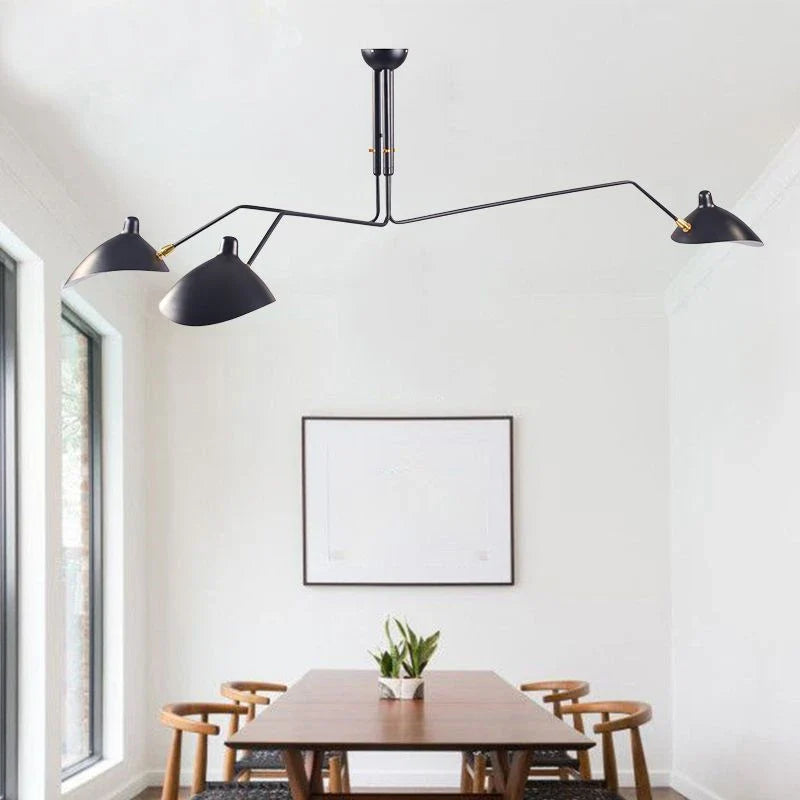 Afralia™ Spider Serge LED Pendant Chandelier: Retro Industrial Modern Duckbill Lighting