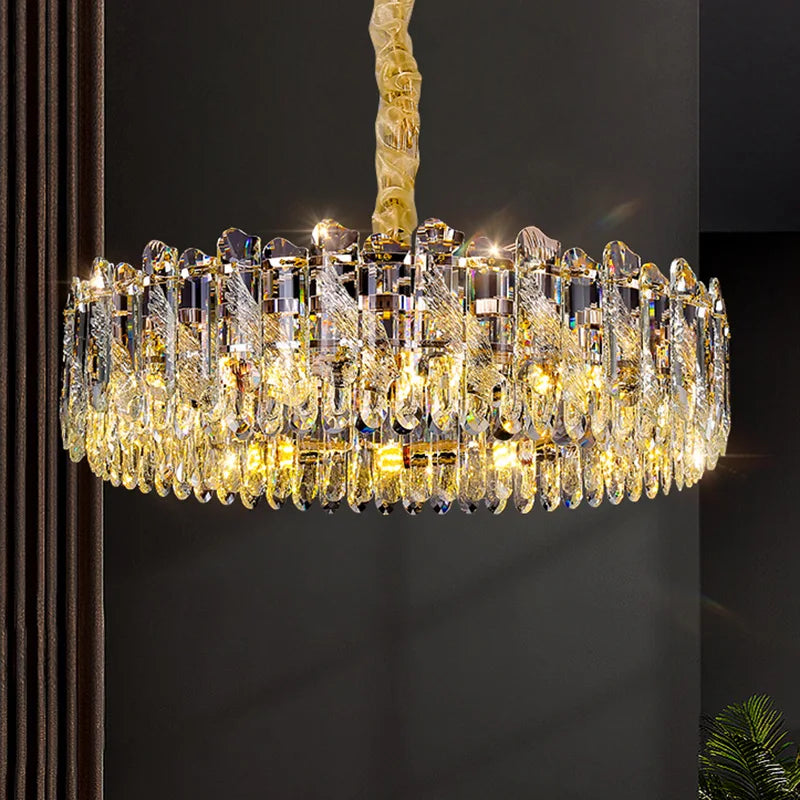 Afralia™ Crystal Luxury Chandelier: French Atmosphere Restaurant Lighting