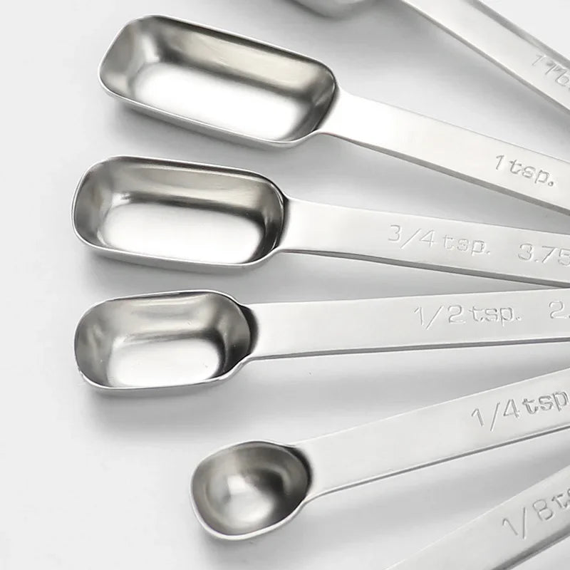 Afralia™ Stainless Steel Long Handle Measuring Spoon for Food Scale Weight