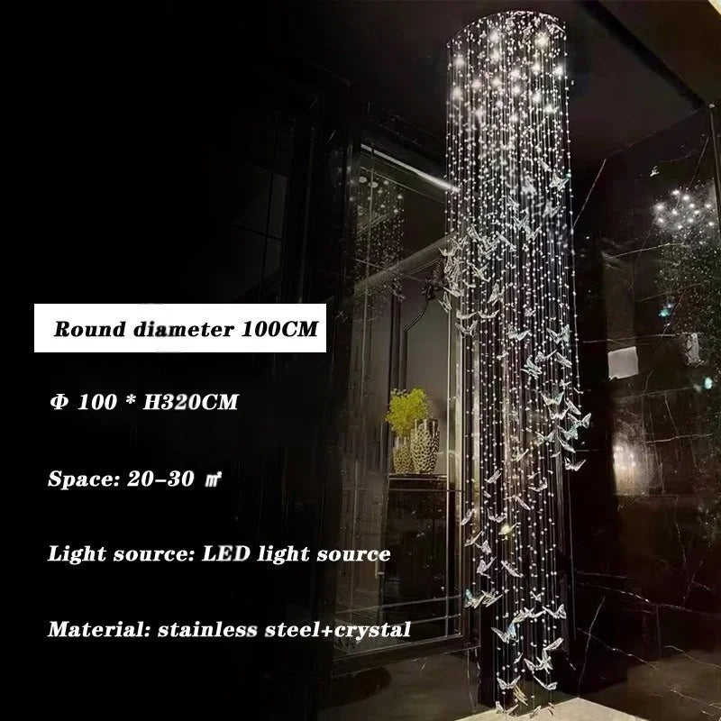 Afralia™ Butterfly Crystal Chandelier for Luxurious Interior Decor
