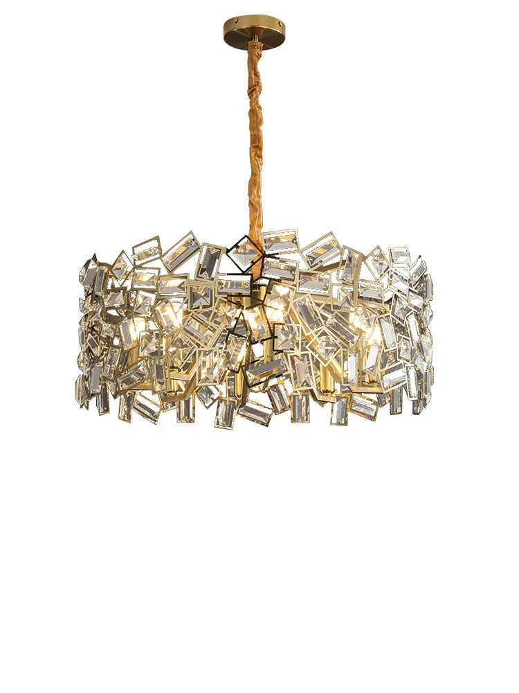 Afralia™ Crystal Chandelier: Modern Bedroom Lighting Fixture for Home Decoration