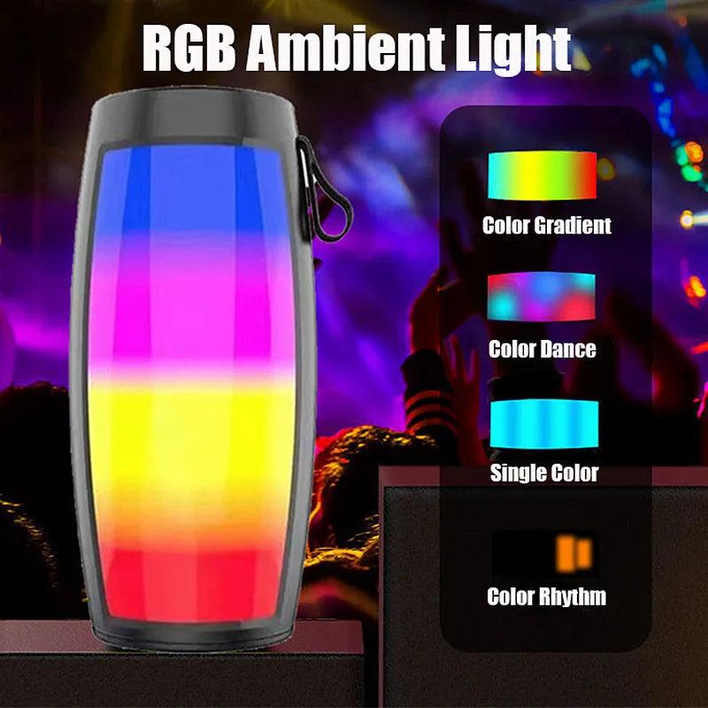 Afralia™ RGB LED Bluetooth Speaker Lamp for Bedside Gaming Party Decor