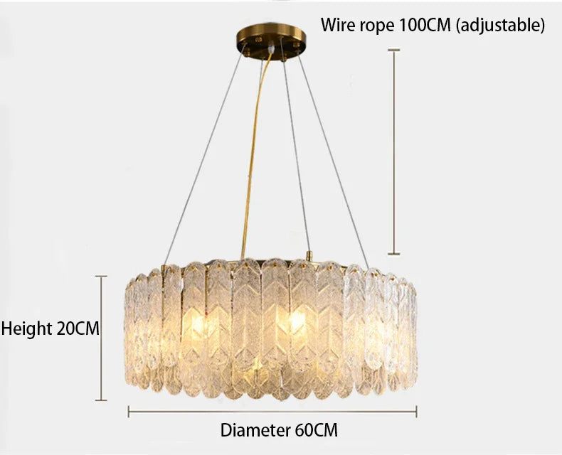 Afralia™ LED Crystal Chandelier for Living Room Dining Bedroom Kitchen