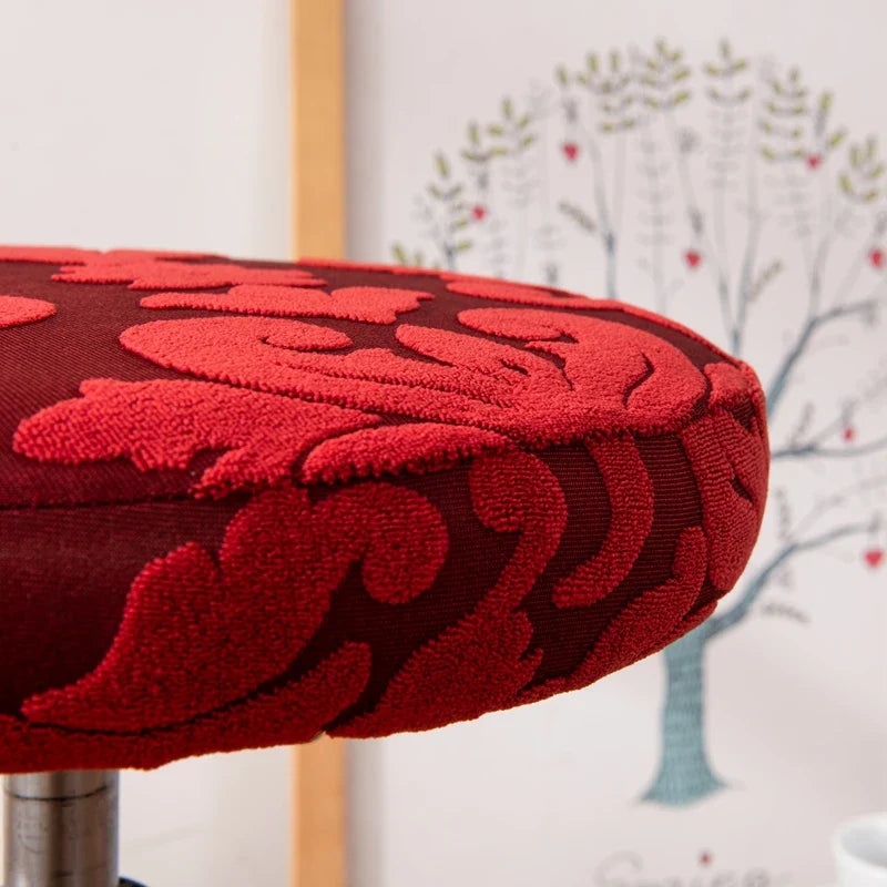 Afralia™ Jacquard Elastic Bar Chair Cover - Stretch Round Seat Protector