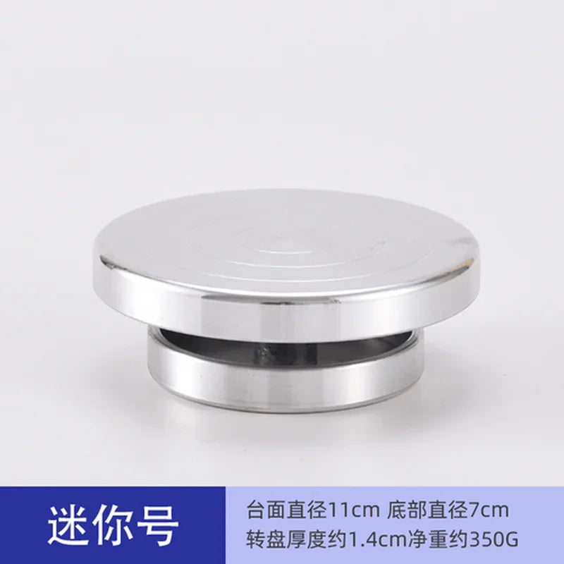 Afralia™ Aluminum Alloy Turntable for Clay Sculpture Platform Pottery Wheel Rotation