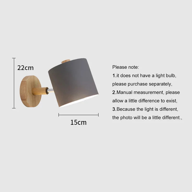 Afralia™ Nordic Iron Wall Lamp Single Head Sconce for Bedroom and Living Room