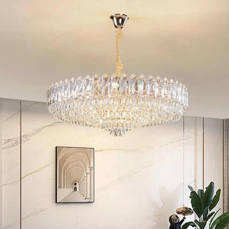 Afralia™ Crystal Chandelier: Luxury French Style Light for Elegant Living Room & Dining Area