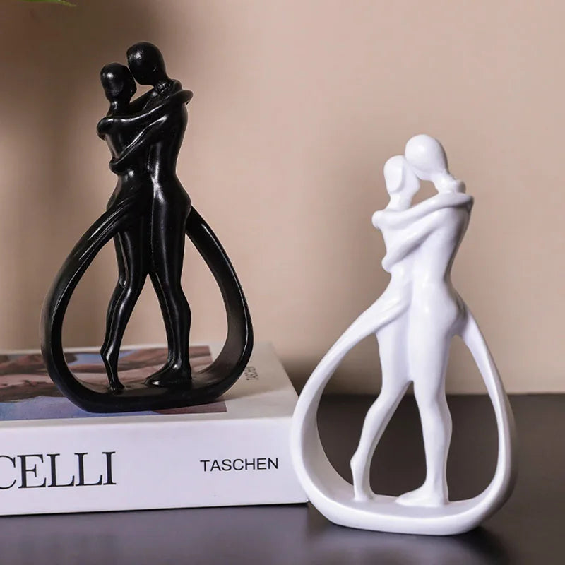 Afralia™ Mini Wedding Dancing Couple Figurines - First Year Together Sculptures