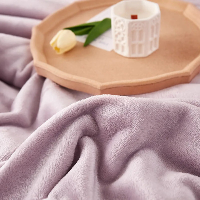 Afralia™ Nordic Milk Velvet Blanket: Warm, Plush, Multi-Functional Bedsheet