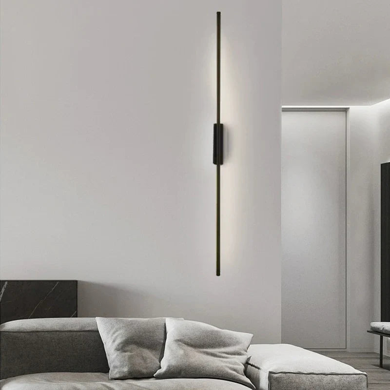 Afralia™ Linear LED Wall Sconce for Sofa Background Lighting Fixtures