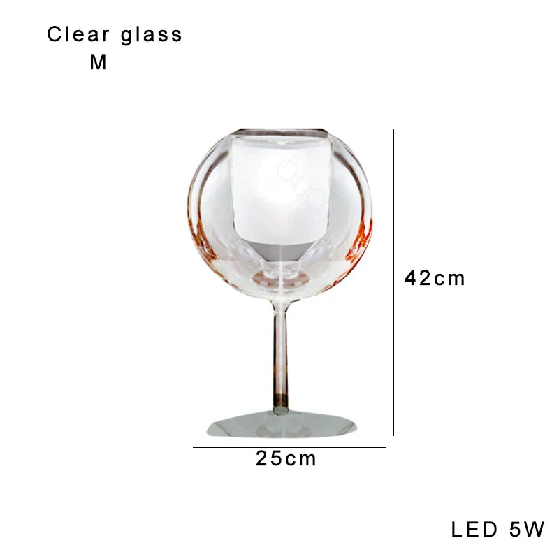 Afralia™ Gold Chrome Glass Table Decor Lamp for Luxury Living Room, Villa, Store, Cafe