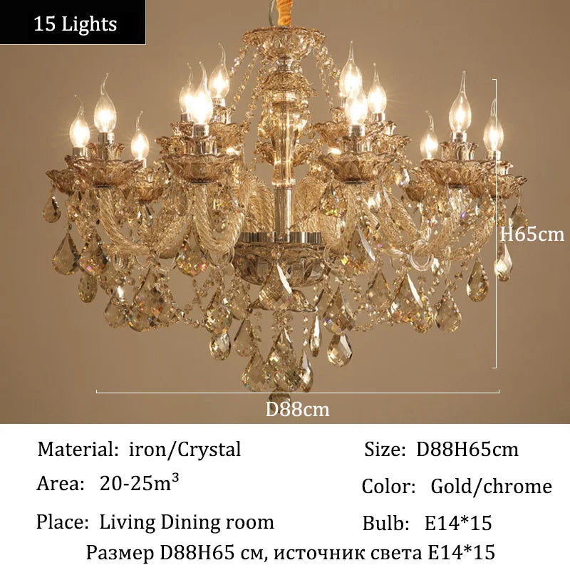 Afralia™ Crystal Chandeliers: Luxury LED Ceiling Pendant Lights for Elegant Villa Living Room