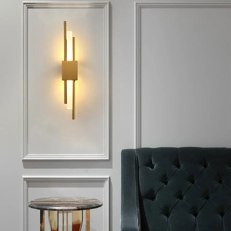 Afralia™ Acrylic Pipe LED Wall Lamp: Modern Stylish Wall Sconce for Living Room, Bedroom, Hallway