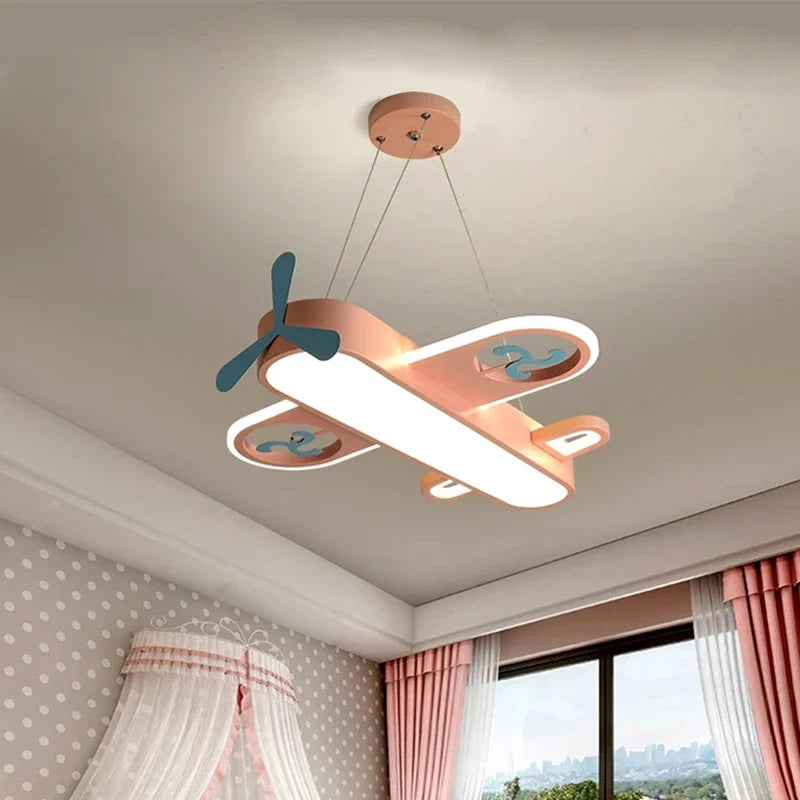 Afralia™ Nordic Children's LED Chandelier for Bedroom and Living Room