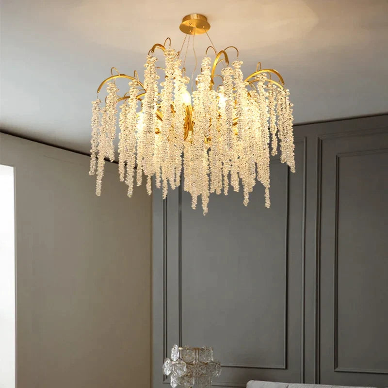 Afralia™ Crystal LED Chandeliers: Luxury Ceiling Pendant Lighting for Home, Dining, and Living Spaces