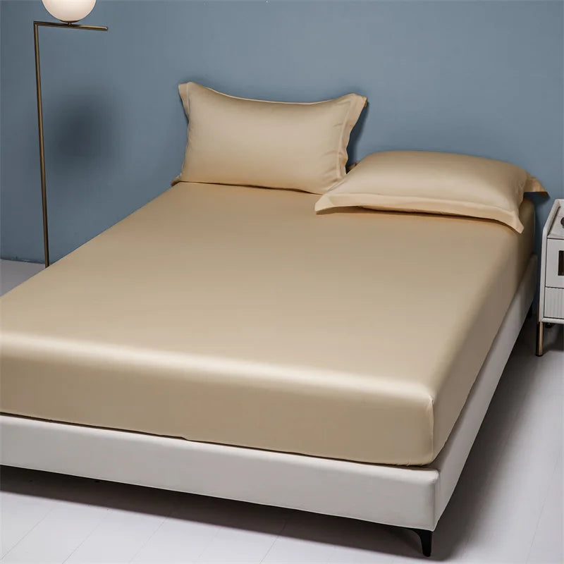 Afralia™ 1000TC Egyptian Cotton 10 Colors Fitted Sheet, King Queen Twin Sizes, Dark Gray