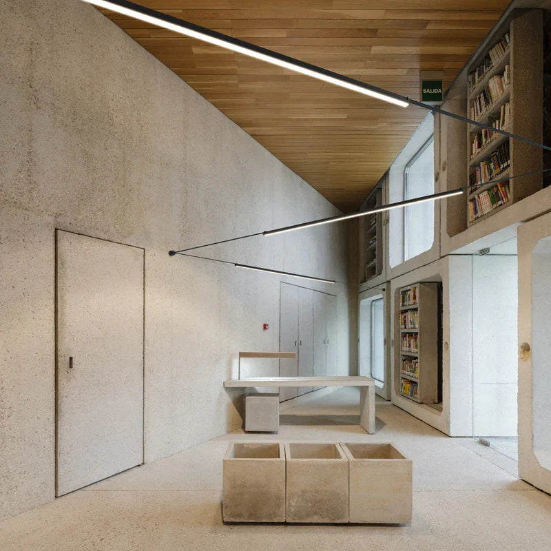 Afralia™ Modern Orange Gray Pendant Lighting for Dining Room, Adjustable Aluminum Belt Textile Fixture