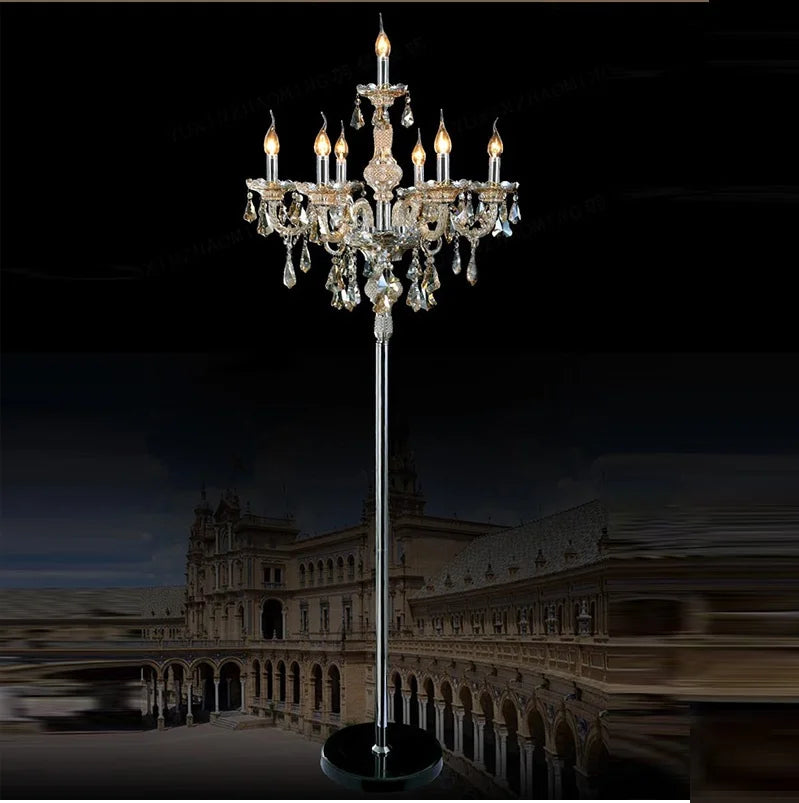 Afralia™ Crystal Floor Lamp: Luxurious LED Fashion for Living Room and Bedroom