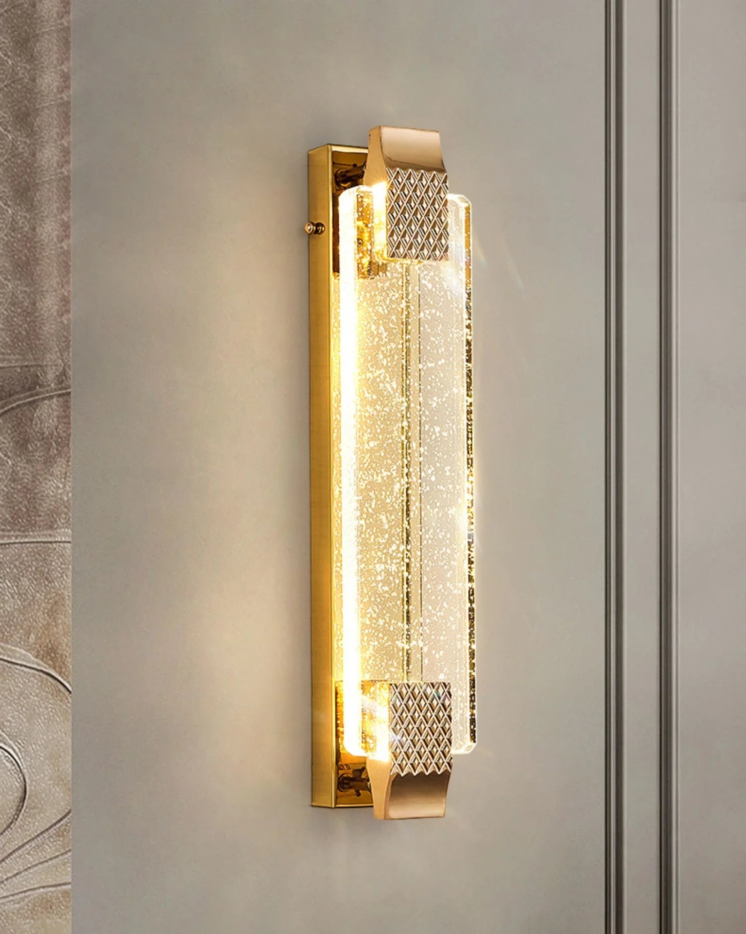 Afralia™ Crystal Wall Lamp - Luxury Living Room Decor, Bedroom & Aisle Lighting