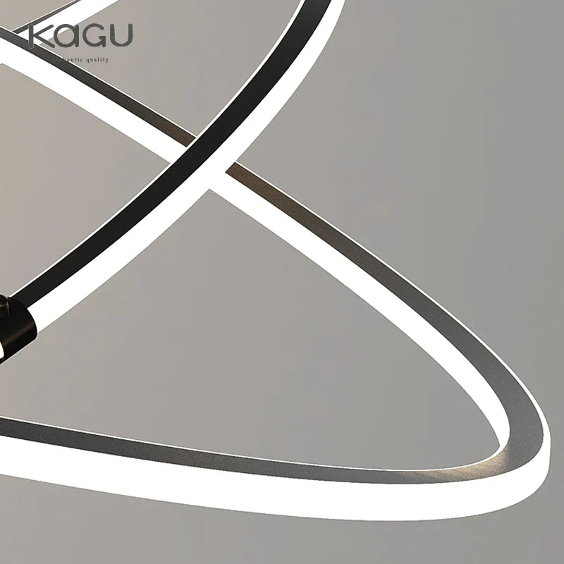 Afralia™ Modern Adjustable Ceiling Chandelier for Living Room Decor