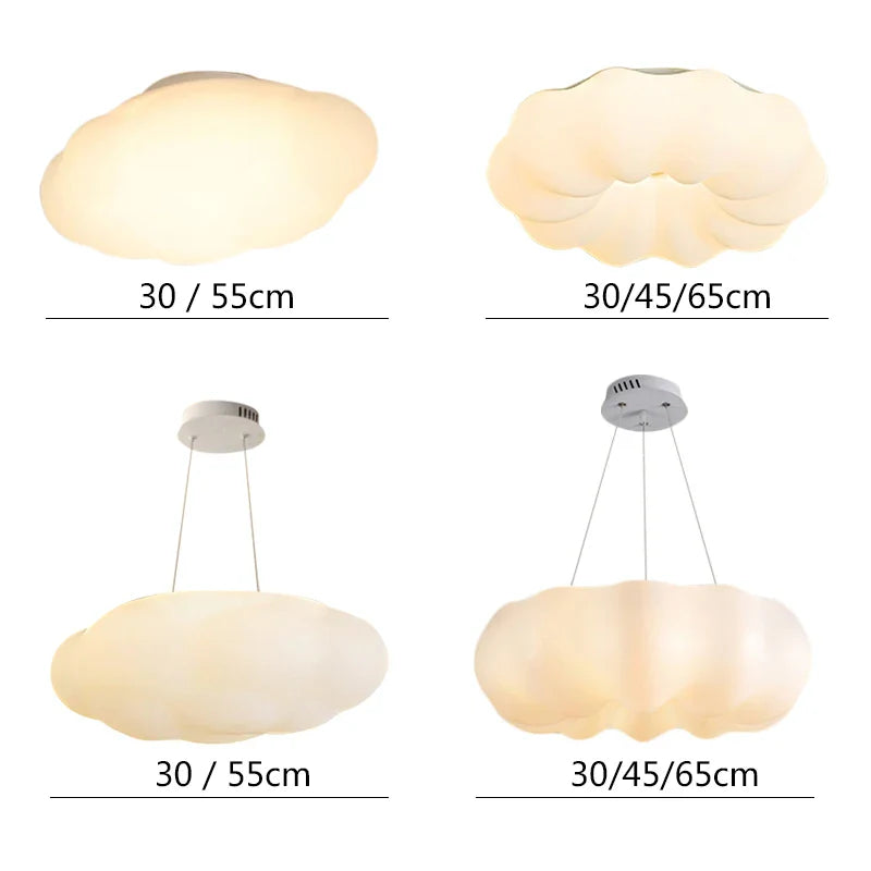 Afralia™ White LED Ceiling Lights Modern Home Living Room Decor Hanging Lamps
