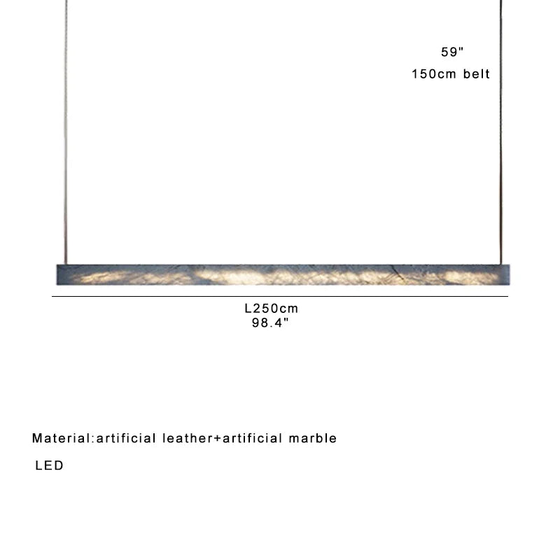 Afralia™ Marble Design LED Pendant Light for Home Decor and Office Spaces