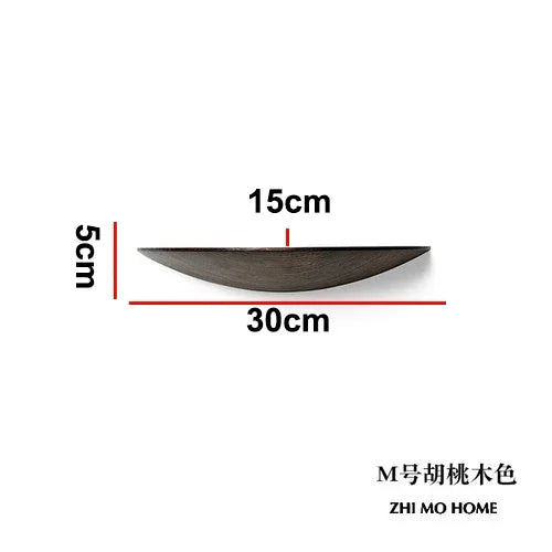 Afralia™ Modern Solid Wood Wall Shelf for Home Decoration